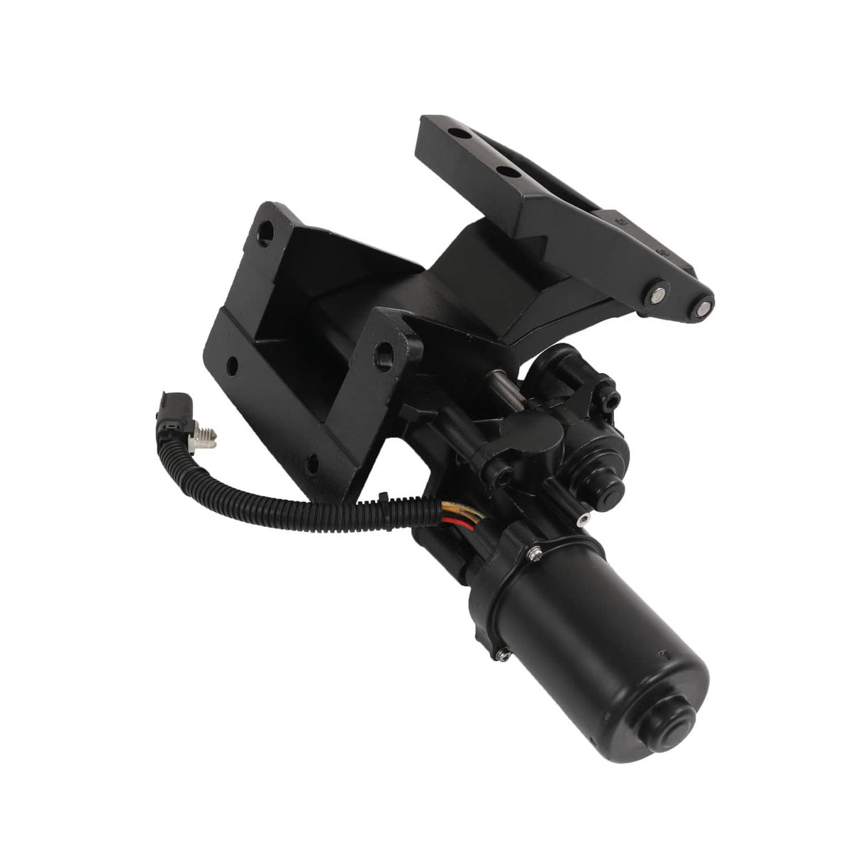 Left-side power running board motor assembly, black mounting bracket and actuator