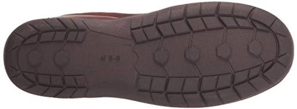 Men's rubber outsole for slip-on house shoe with textured tread