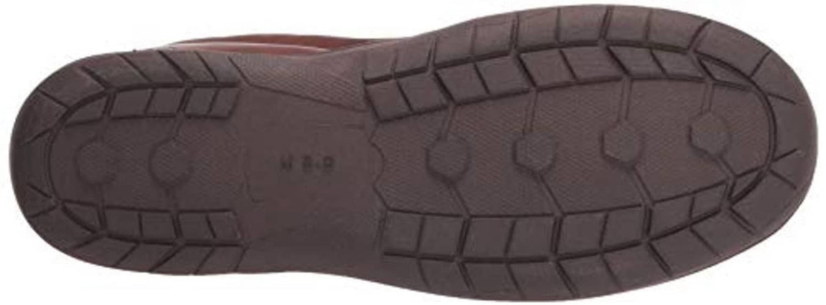 Men's rubber outsole for slip-on house shoe with textured tread