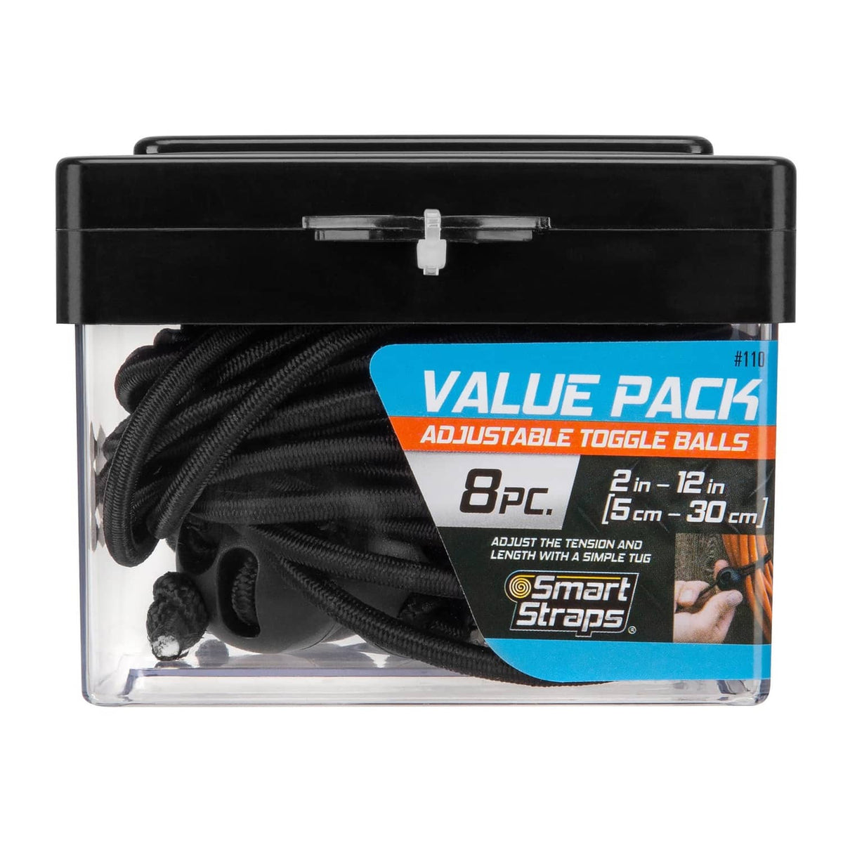 SmartStraps value pack box with adjustable toggle ball bungee cords