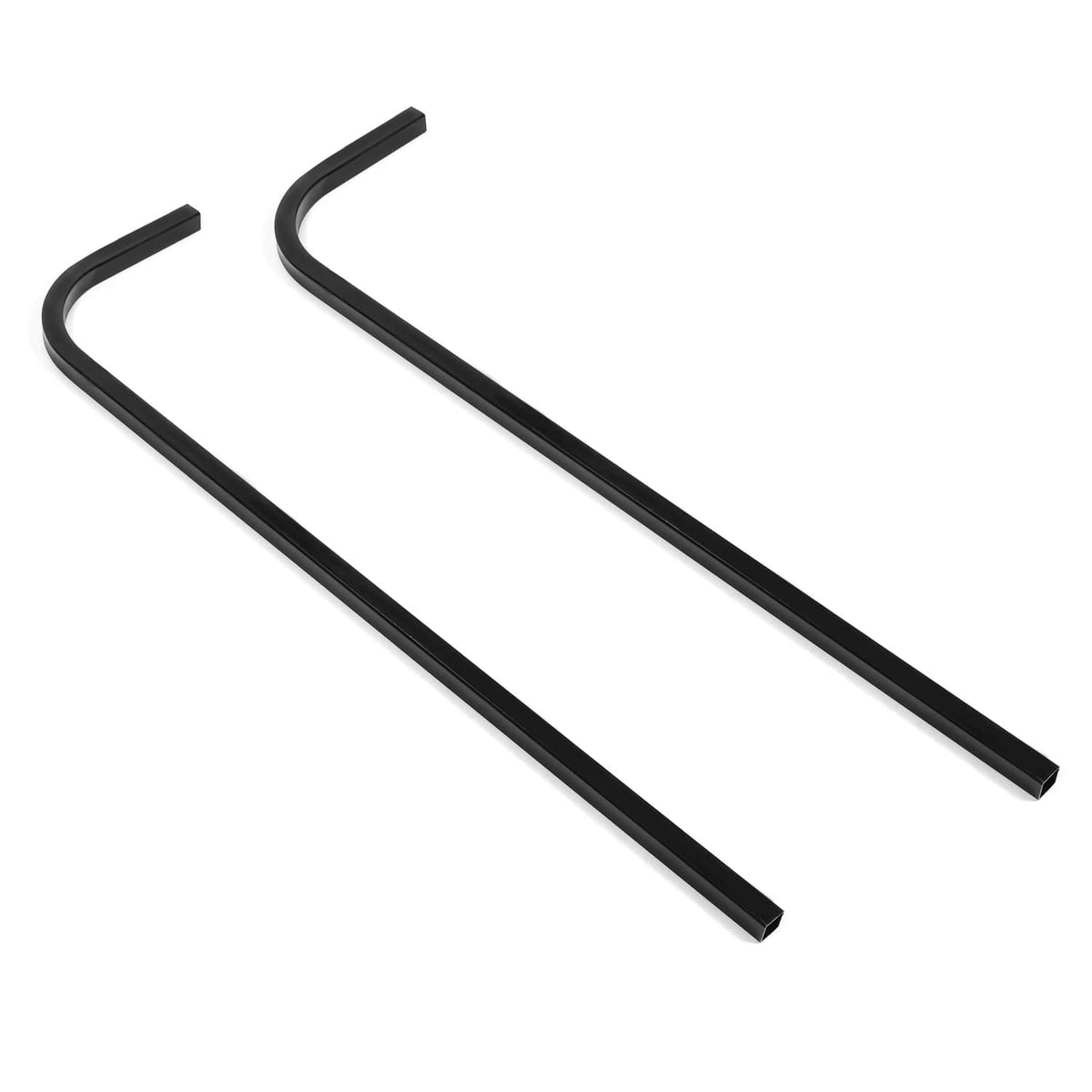 Black U-shaped rear roof mounting support strut for golf cart roof bracket
