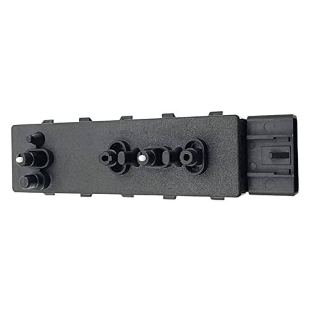 Power seat control module with rotary controls and front connector housing, dark gray