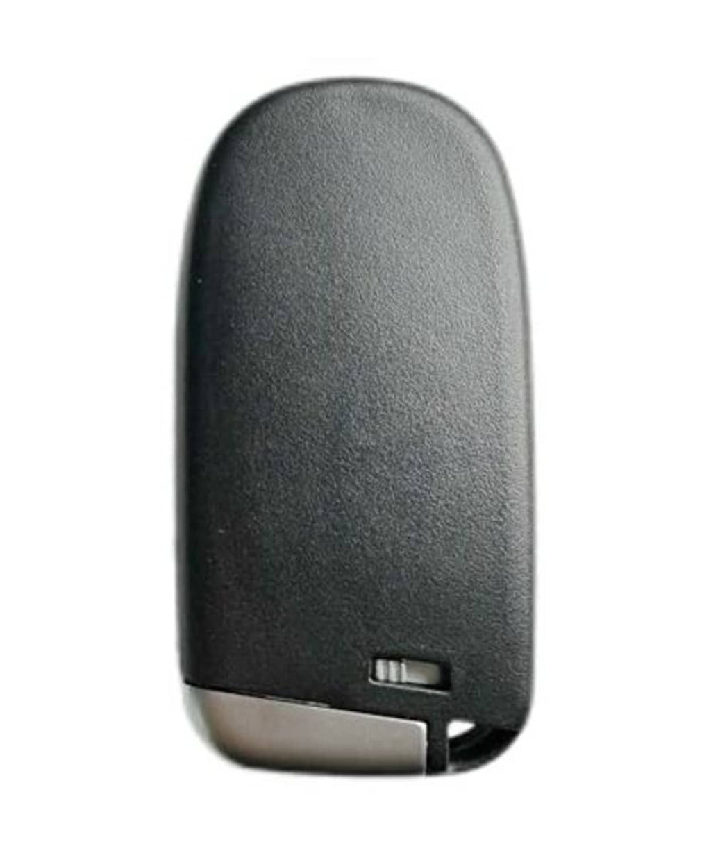 Black key fob rear shell with small rectangular battery contact area