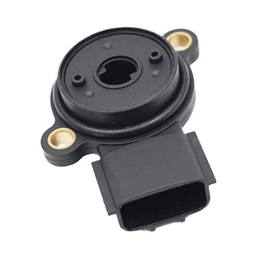 Shift angle position sensor with black plastic connector and metal mounting ears