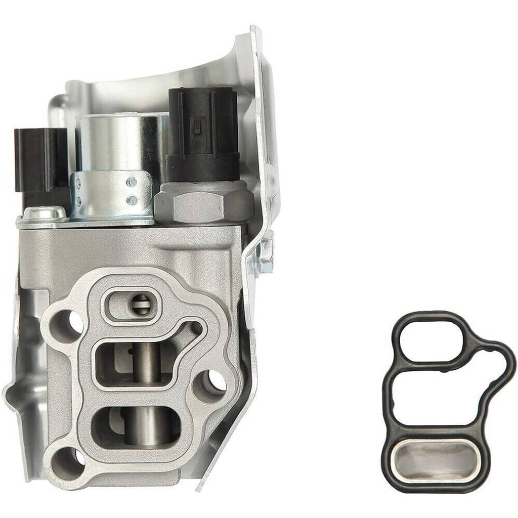 Solenoid spool valve with gasket and two electrical connectors