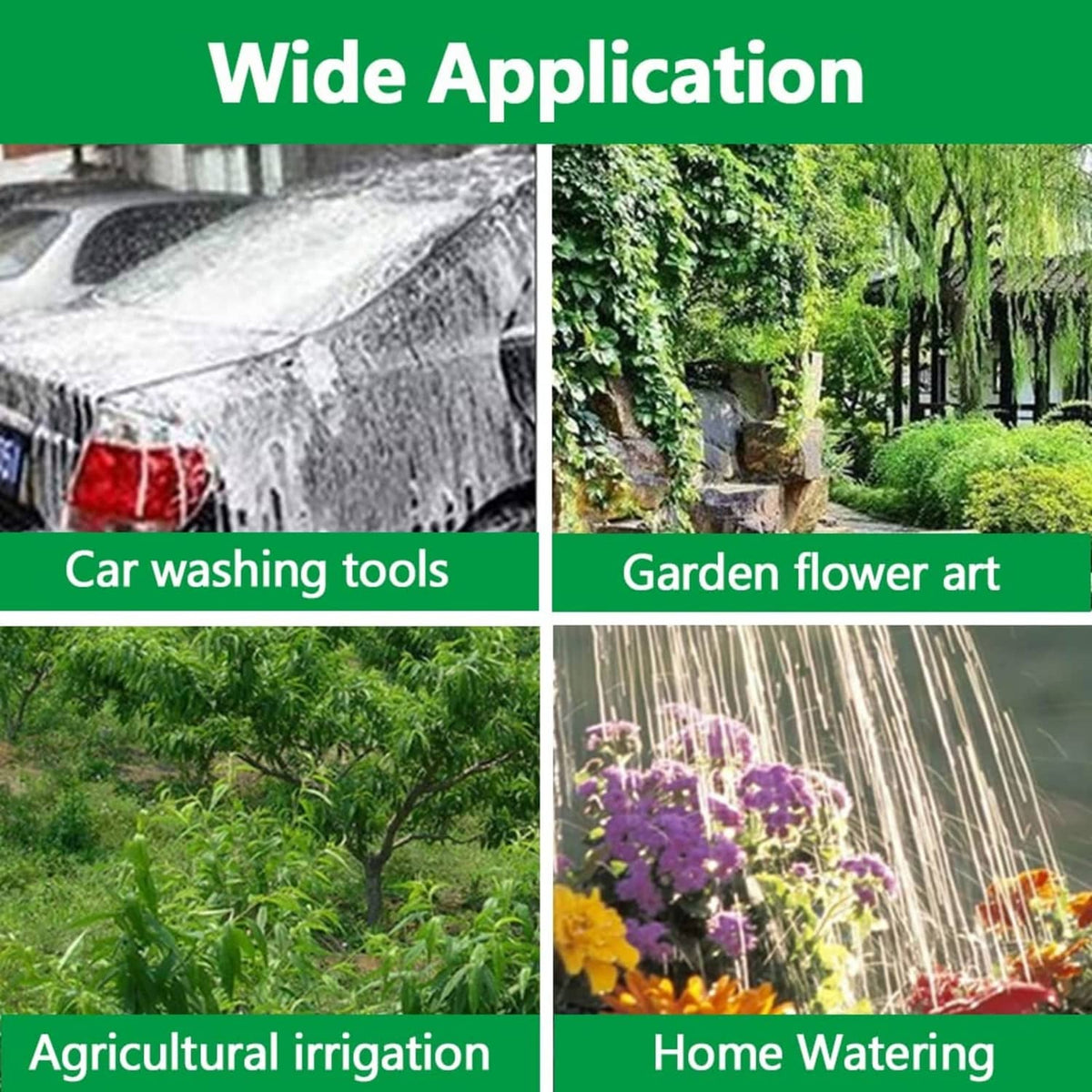 Clear PVC vinyl tubing shown for watering, water stream applications