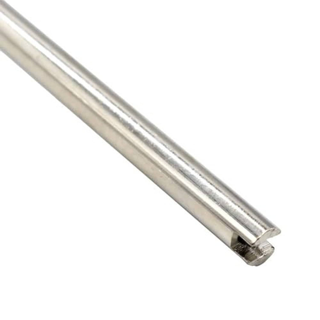Metal tool shaft with grooved forked end for removing tire valve cores