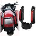 Rear fender fascia light kit with black housings and vertical red LED brake/turn signals