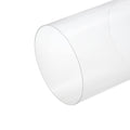 Rigid clear round acrylic tube with smooth cylindrical body and open ends