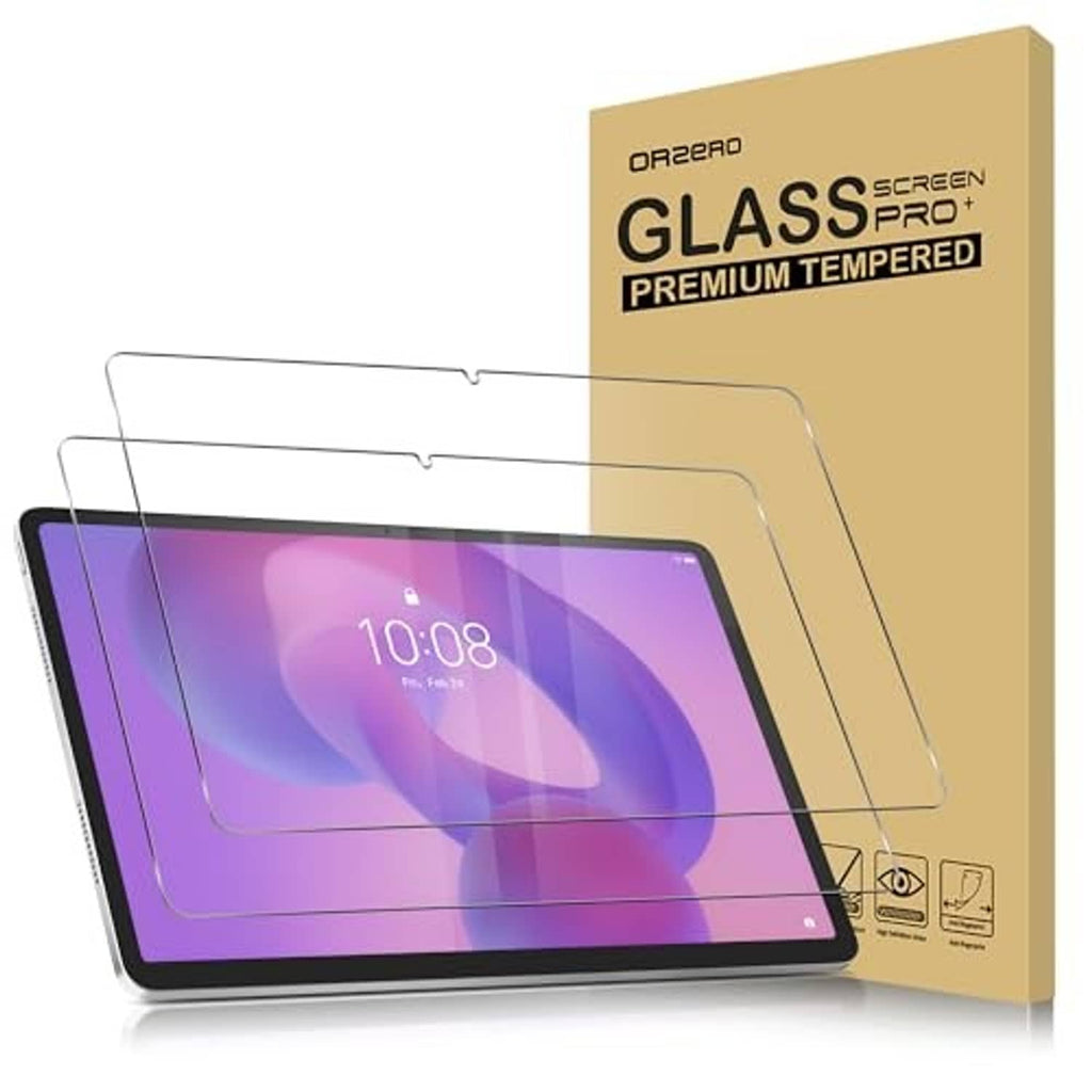 2-pack premium tempered glass screen protectors for a tablet front display