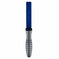 Blue folded portable double-sided sharpening stone with dotted pad surfaces