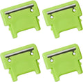 Apple peeler replacement blade, neon green, 4-pack with mounting holes