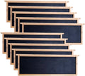 Medium beehive frames, stacked 10-pack, light wood with dark honeycomb foundation sheets