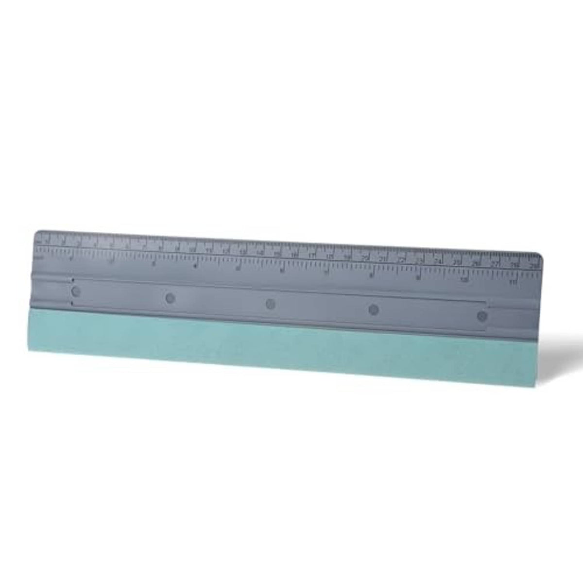 12-inch felt squeegee with grey straight edge and ruler markings for smoothing film