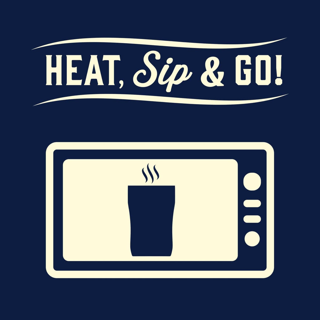 Heat, Sip & Go microwave-safe heating icon for bone broth cup