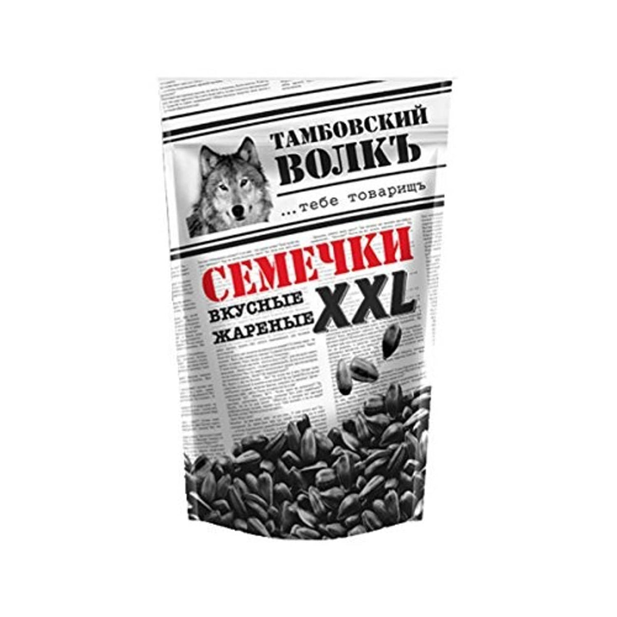 Tambovsky Volk XXL roasted sunflower seeds bag, large snack pack