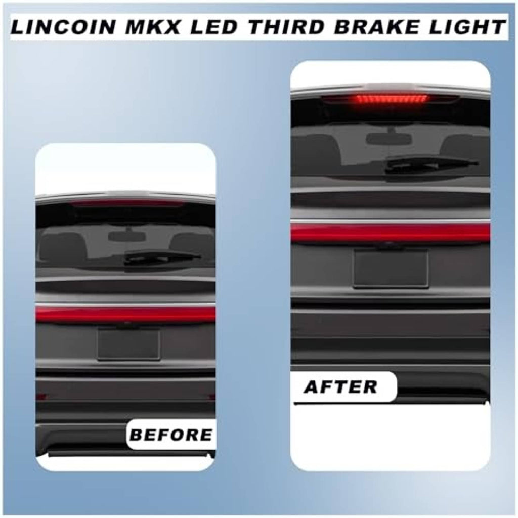 LED third brake light upgrade showing a red light bar on a rear panel