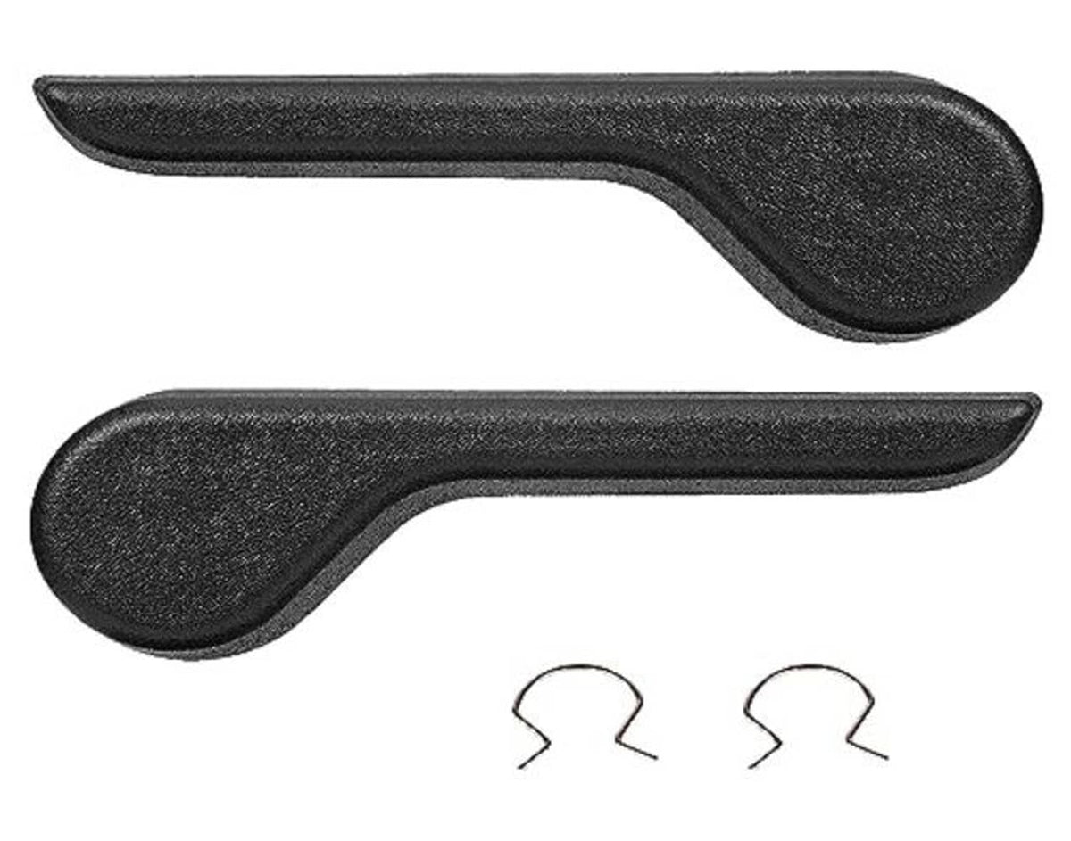 Black seat recliner handle lever set with two front levers