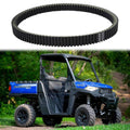 Drive belt with ribbed teeth, black rubber loop for UTV transmission