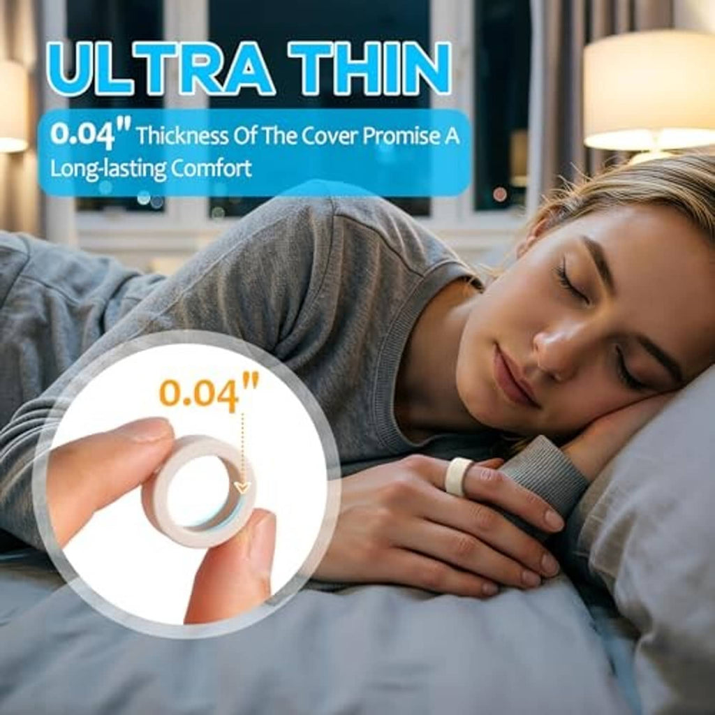 Ultra-thin light beige protective ring cover for Oura Ring 4/Gen M, close-up