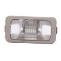 Beige car dome roof ceiling light with clear lens and LED panel