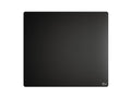 Black XL hard air mouse pad, ultra-thin square with small logo at bottom right