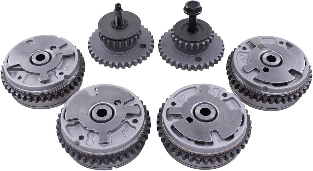 Cam phaser sprocket gears for timing chain kit with toothed gear wheels