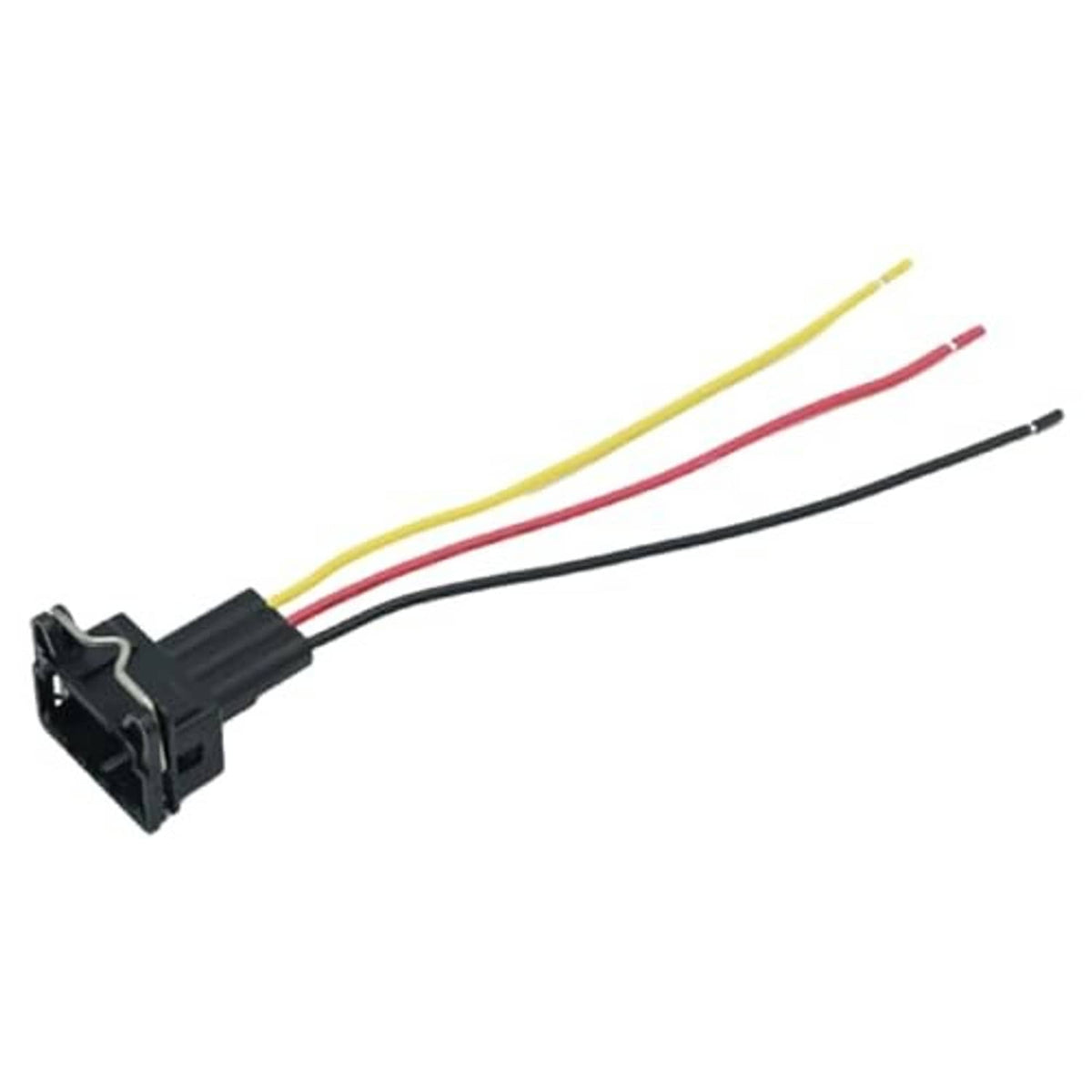 3-pin sensor connector wiring harness with black cable and red/yellow wire leads