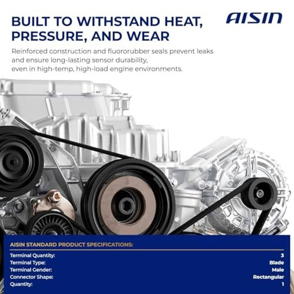Crankshaft position sensor durability graphic with engine accessory pulleys and bracket