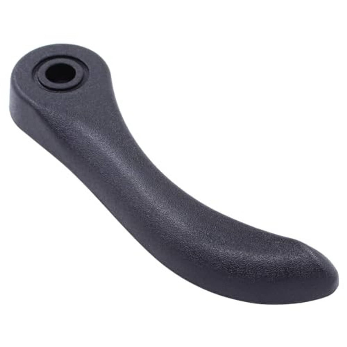 Single dark recliner adjustment handle with round mounting hole