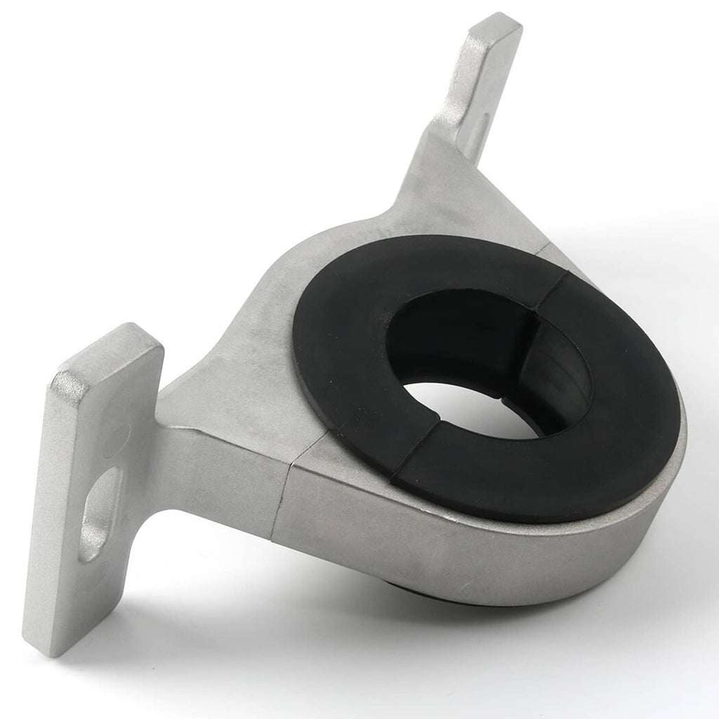 Metal carrier with black rubber center support bushing