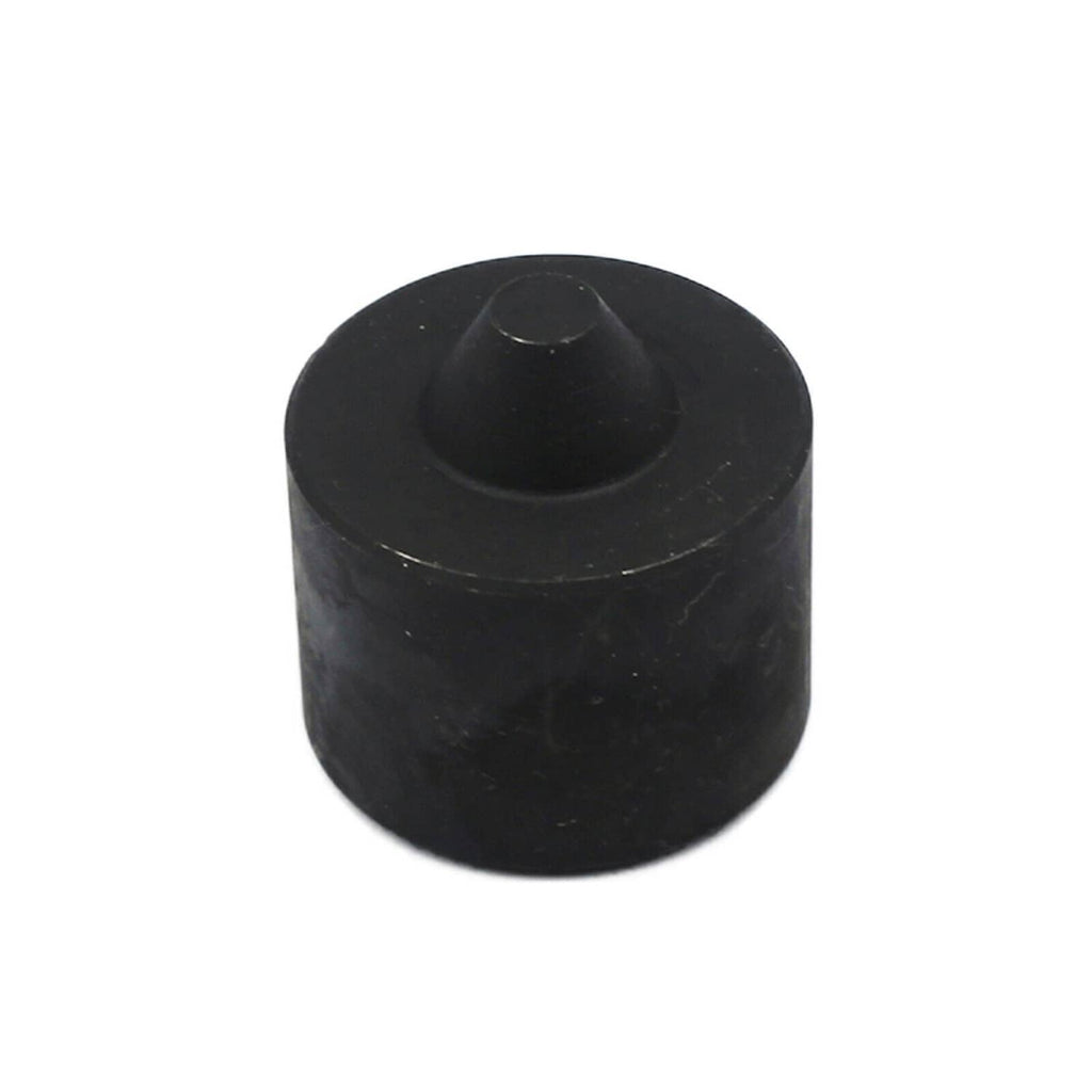 Black cylindrical cap for bearing race puller tool