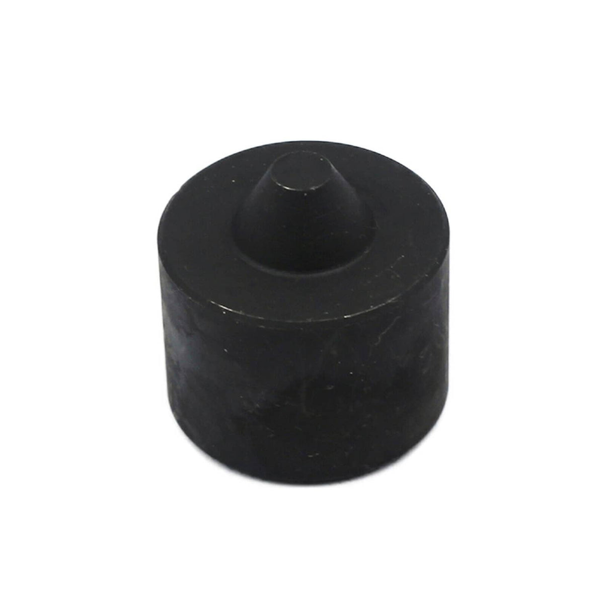 Black cylindrical cap for bearing race puller tool