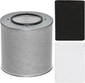 Replacement air purifier HEPA filter cylinder with black and white filter pads.