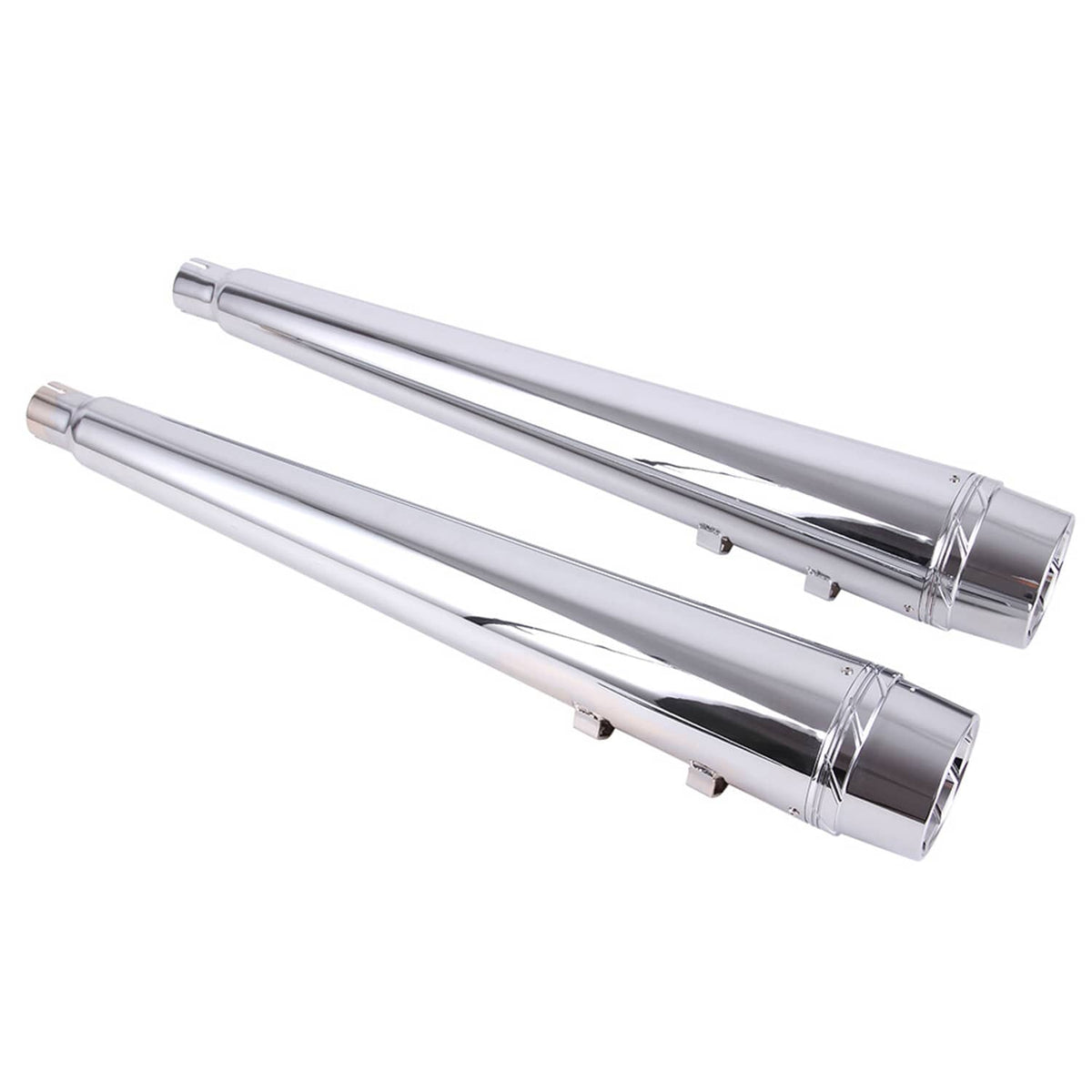 RivetOak for Harley Touring 95-16 Megaphone Slip-On Mufflers Exhaust Pipes Electra Glide