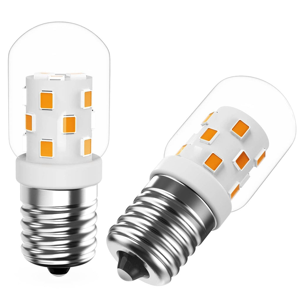 Warm white LED microwave light bulb with E17 base and flat LED chip array