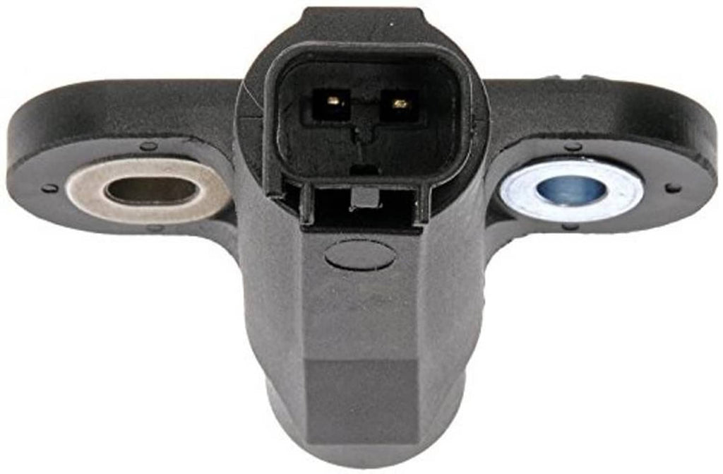 Engine crankshaft position sensor with 2-pin electrical connector and metal mounting plates