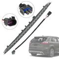 LED third tail brake light assembly with red lens and wiring connector harness