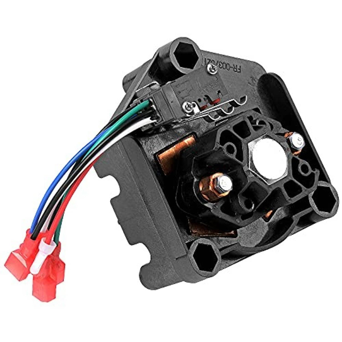 Golf cart forward/reverse switch assembly with internal contacts and colored wire bundle