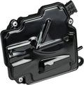 Black electronic intelligent servo module with mounting holes and wiring connector