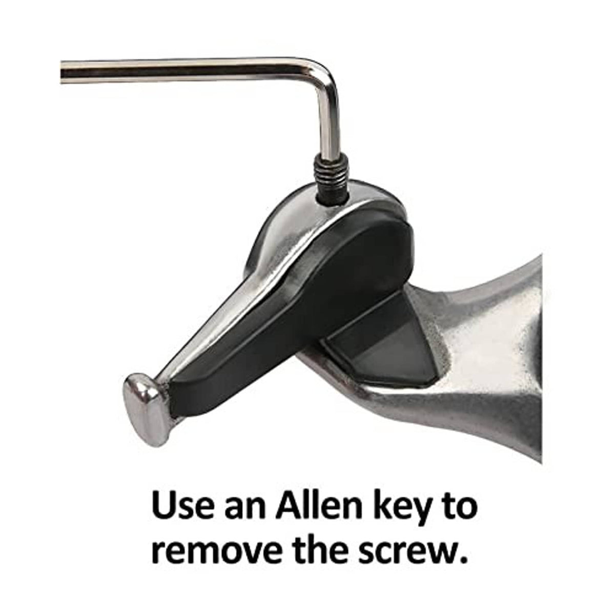 Duckhead tire changer insert attachment with black wedge and Allen-screw top