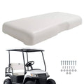 White golf cart seat bottom cushion assembly, smooth foam pad