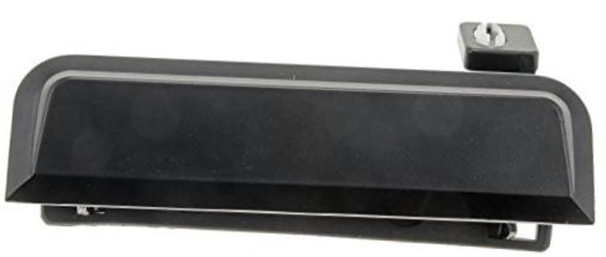 Exterior door handle for driver-side (LH), dark gray/black, rectangular bezel