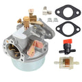 Carburetor assembly with metal body, brass screws, and mounting gaskets