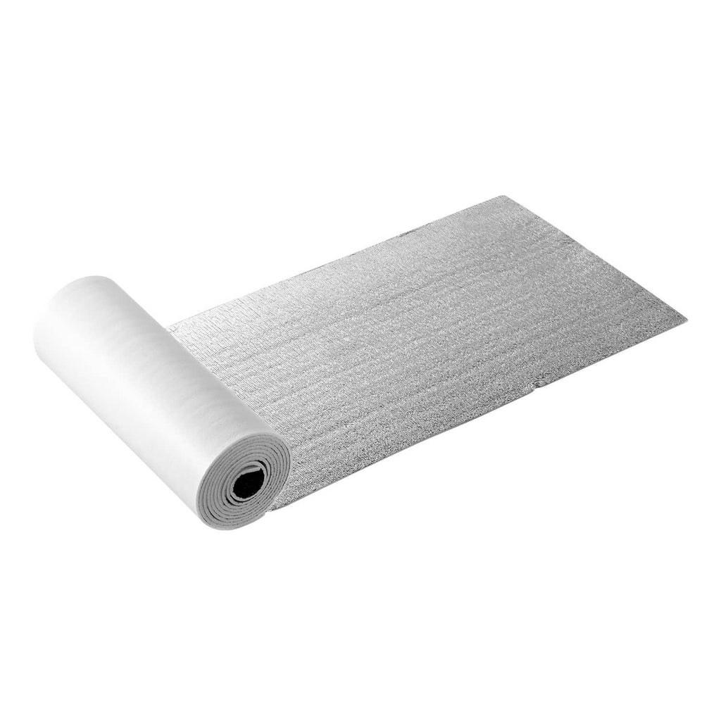 Reflective insulation roll sheet, gray felt texture wrapped on white cores