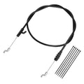 XIKOBY black control cable with Z-bend ends and connector, plus zip ties