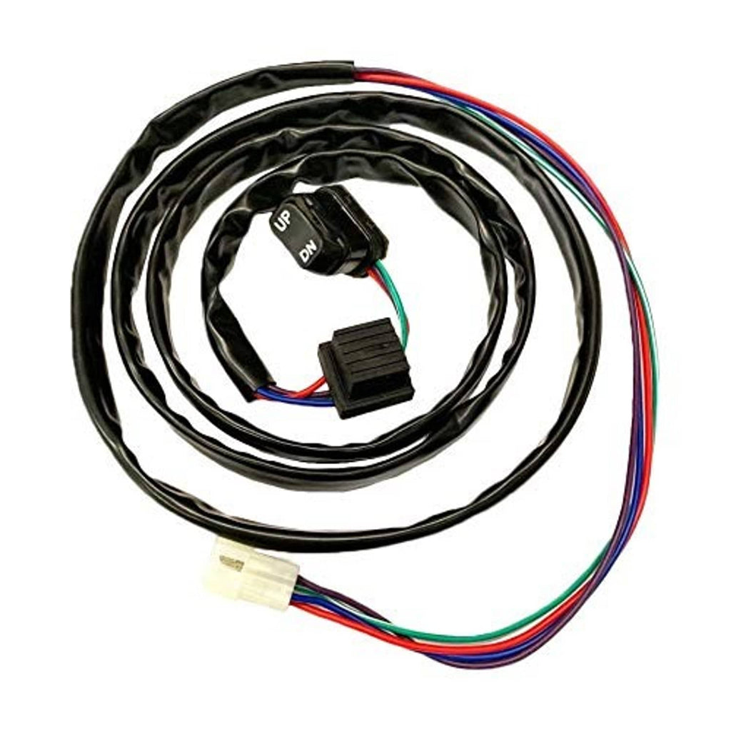 Trim/tilt switch with UP/DN rocker and wiring harness with white plug