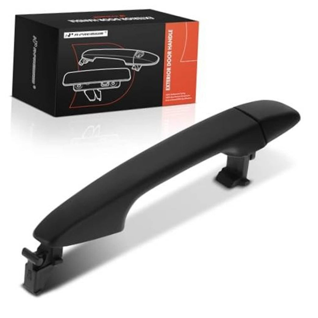 Front right exterior door handle, textured black ABS plastic replacement