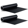 Two black HDPE under-deck drainage membrane rolls with flat sheet sections