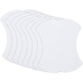 Set of white car door handle cup protector films, shaped covers